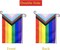 Pride Garden Flag Small Gay Yard Flags 12.5x18 Inch Double Side LGBTQ Progress Flags for Wall